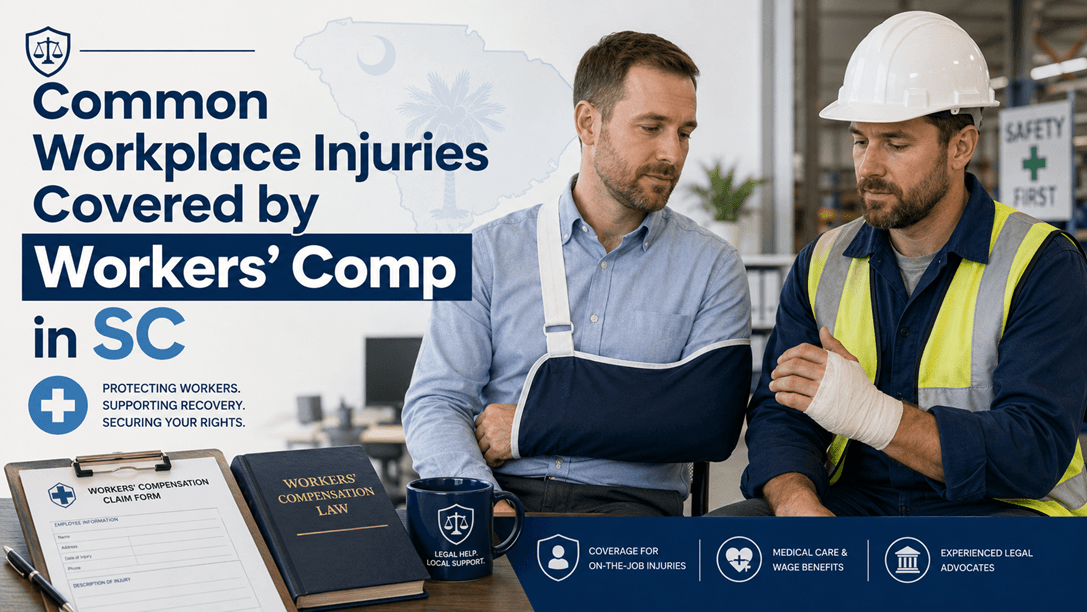 Common Workplace Injuries South Carolina Common Workplace Injuries Covered by Workers' Compensation in South Carolina